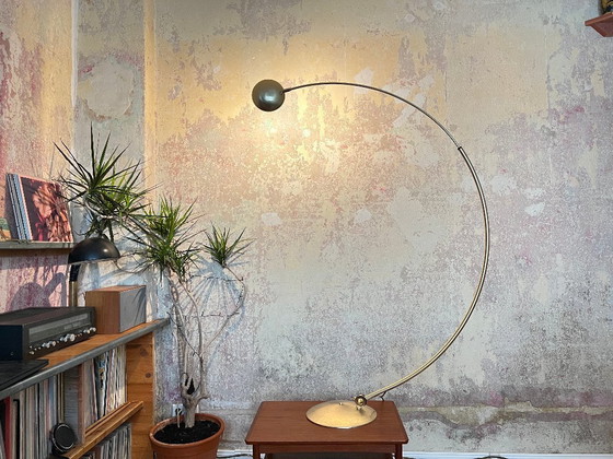 Image 1 of Lampada ad arco Bankamp regolabile in ottone - lampada dorata