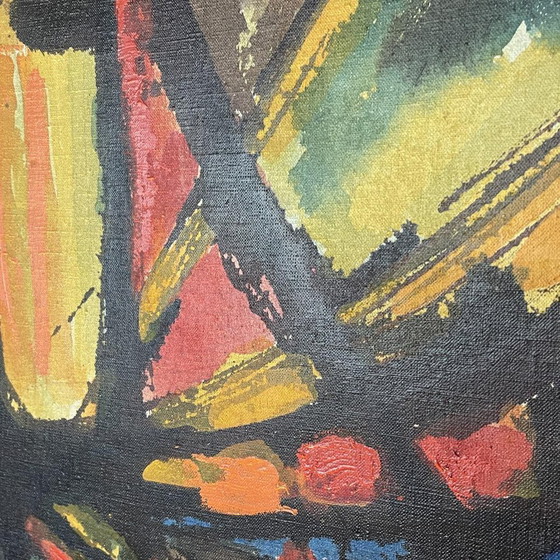 Jean-Louis Ruythoorens, Soleil et Calebasses Lubumbashi, Huile sur Toile, 1972 – Peintures et dessins, Canvas (photo 8 of 11)