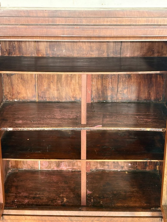 Image 1 of Vitrina antigua de nogal Biedermeier / vitrina con frente de vidrio / período Gründerzeit