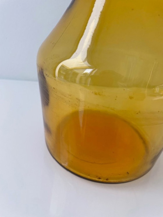 Image 1 of Carafe vintage en verre ambré de Bormioli Rocco – Italie