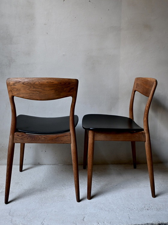 4 Sedie da pranzo Stile Danese Casala Modell Teak – Wood, Leather (photo 7 of 15)