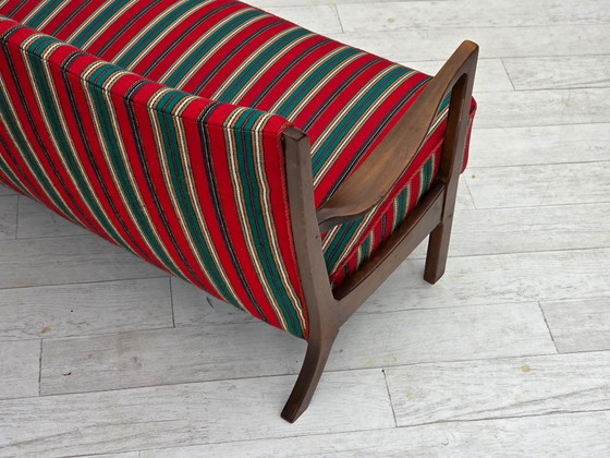 Image 1 of 1960s, Danish 2-seater sofa by Fritz Hansen, furniture wool, original condition.