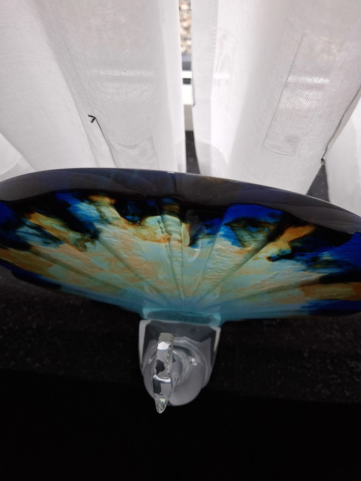 Daum cristal peacock object