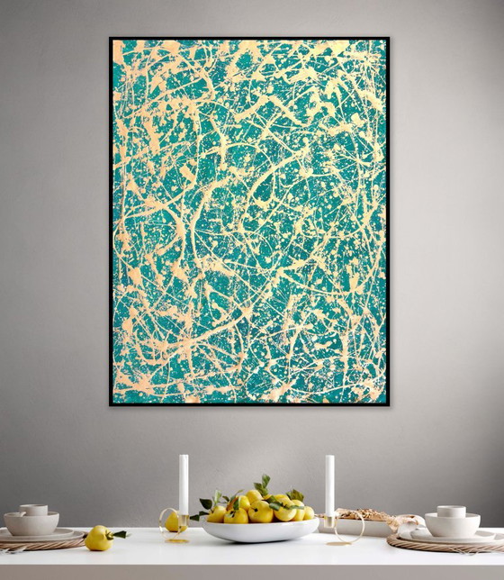 Jürgen Angeler - Molto Vivace Gold – Paintings & Drawings, Canvas (photo 4 of 16)