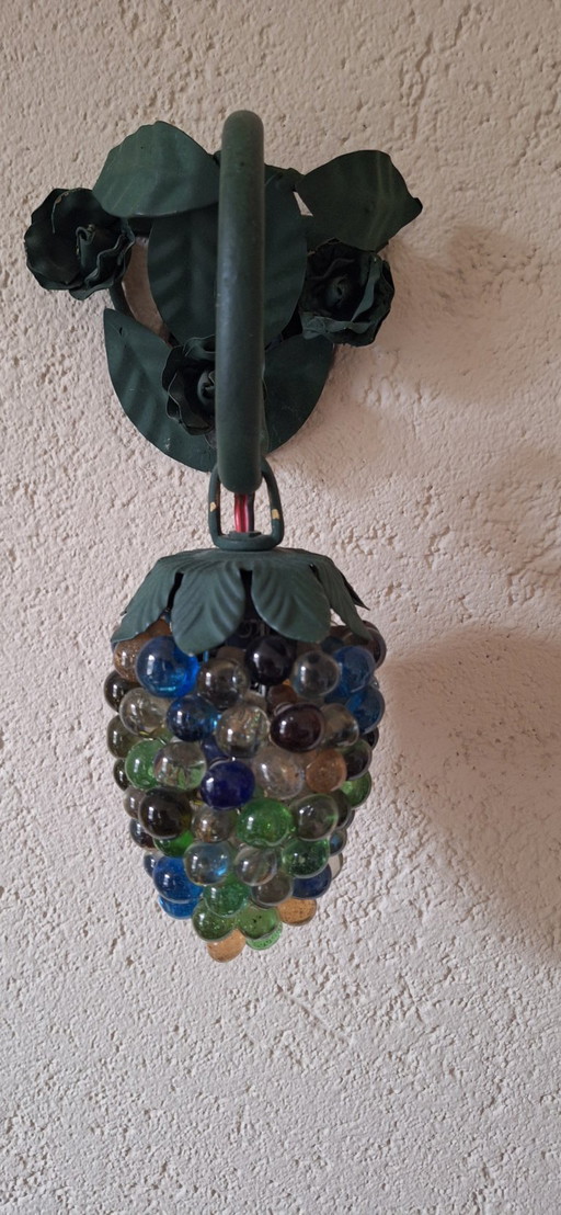 Dos lámparas de pared de Murano