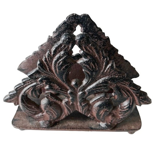 Brocante cast iron napkin holder vintage