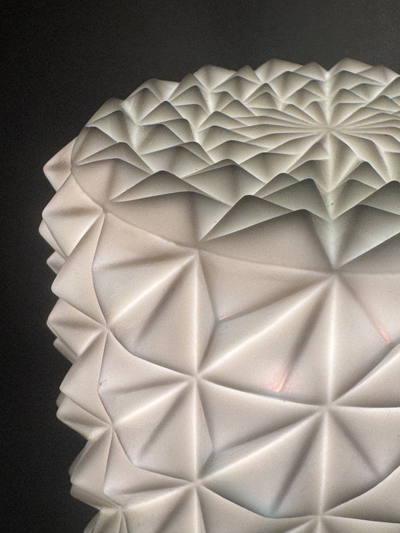 Image 1 of Stylish mid-century corodex ceiling lamp with a sculptural structure