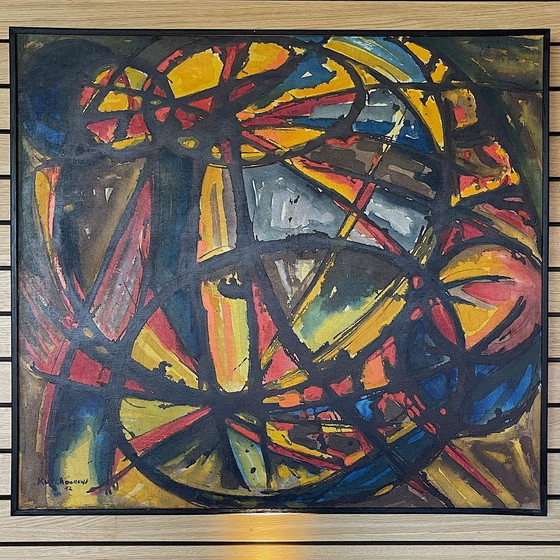 Jean-Louis Ruythoorens, Soleil et Calebasses Lubumbashi, Huile sur Toile, 1972 – Peintures et dessins (photo 10 of 11)