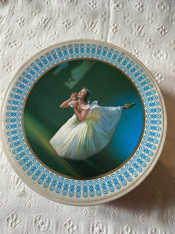 Caja de hojalata Ballerina Mid Century Francia – Objetos decorativos, Metal (photo 7 of 7)