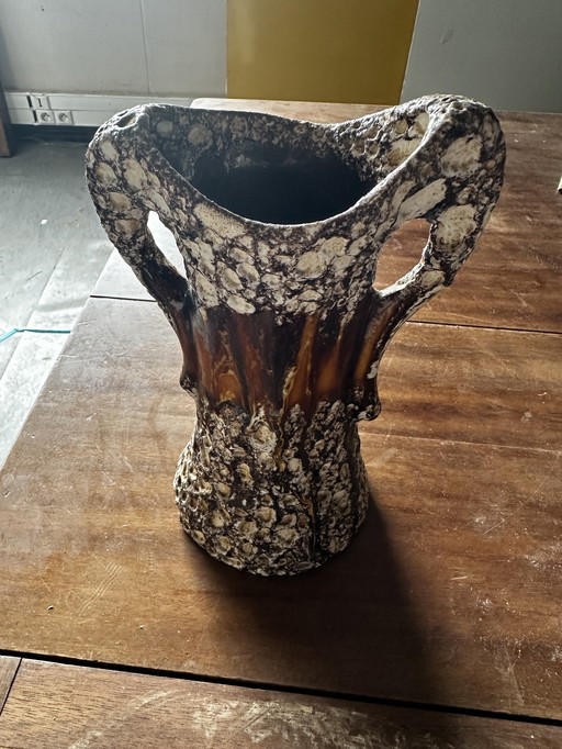 Vase Fat Lava Vallauris H 24 cm