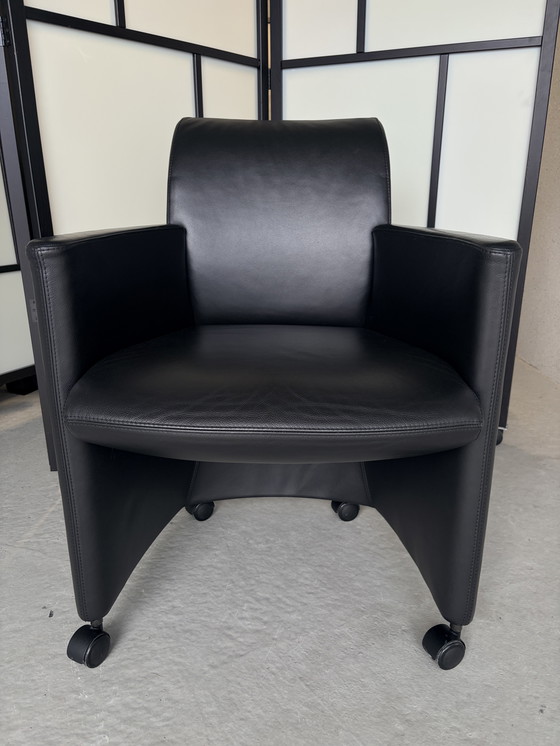 Image 1 of Sedia da pranzo Leolux Quantissimo con ruote piroettanti