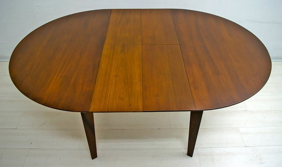 Image 1 of Edmondo Palutari für Dassi Mid Century Italienischer Teak-Esstisch und Stühle, 50er Jahre