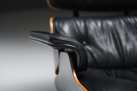 Image 1 of Vintage Eames Lounge Chairs & Ottoman 1971 - Ray & Charles Eames - Herman Miller