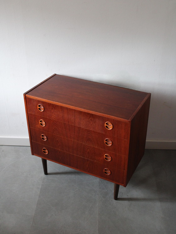 Image 1 of Vintage Deense ladekast in teak