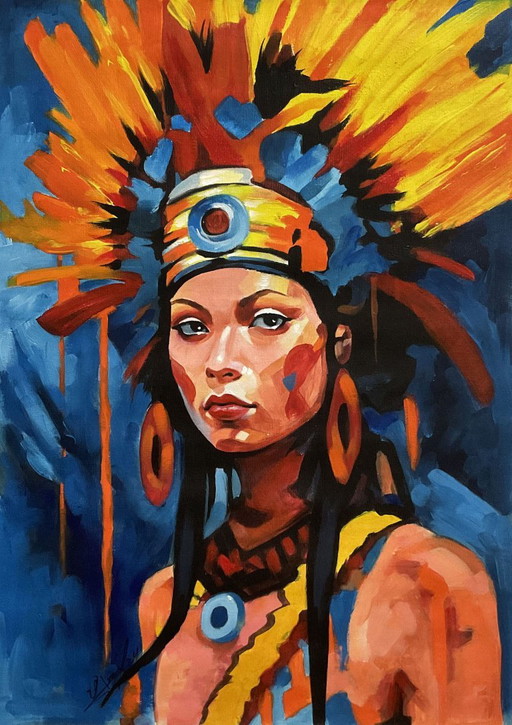 Alberto Ricardo - India - Artist Canvas – schilderijen tekeningen
