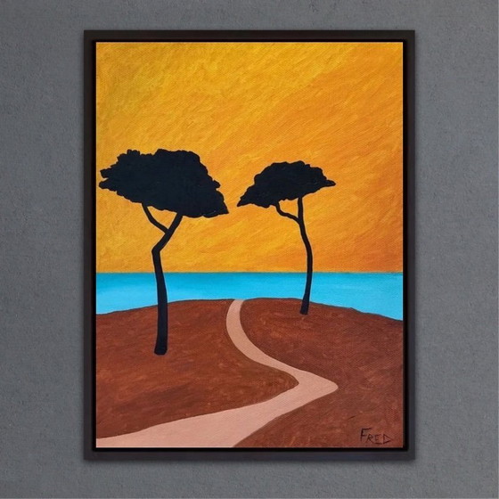 Image 1 of Óleo sobre lienzo, 40x30cm. Enmarcado.