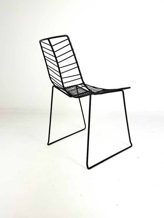 Juego de 6 sillas Arper Leaf, Sillas de comedor, Hierro, Negro (foto 7 de 12)