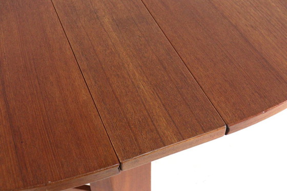 Image 1 of Table de salle à manger pliante en teck danois « Skovlund » vintage