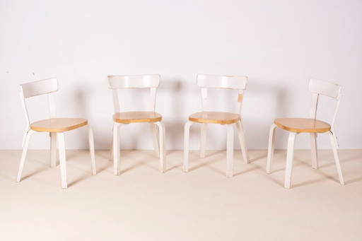 4x Alvar Aalto modèle 69, Artek Finlande