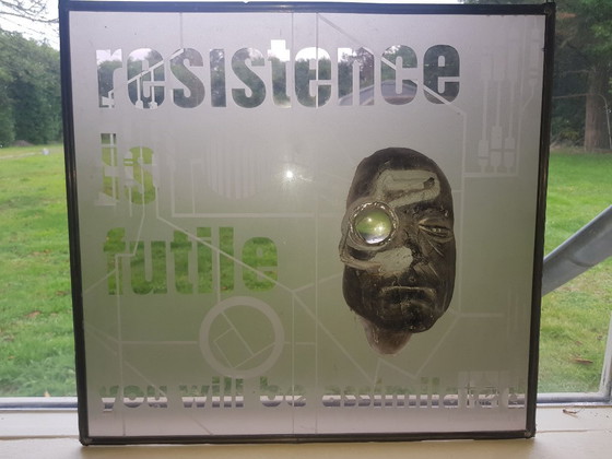 Image 1 of Rob van der Ven glass painting glass sculptures