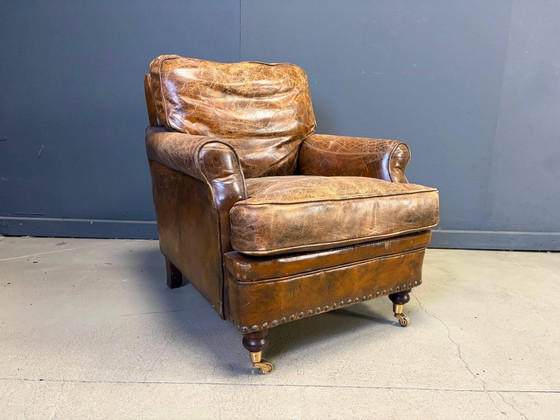 Fauteuil club en cuir style années 50 – Leather, Mid Century Modern (photo 2 of 13)