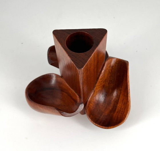 Image 1 of Portapipe vintage di RO-EL - Design italiano di metà secolo in legno (1960)