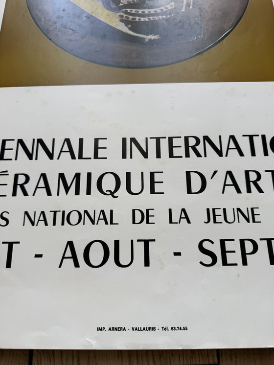 Image 1 of Picasso affiche originale 1972 Céramique Vallauris biennale Capron 