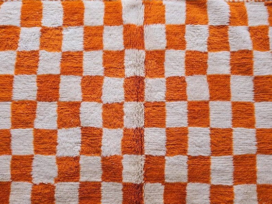 Oranje Marokkaans vloerkleed van natuurlijke wol, 250cm x 150cm – Vloerkleden en tapijten (photo 3 of 7)
