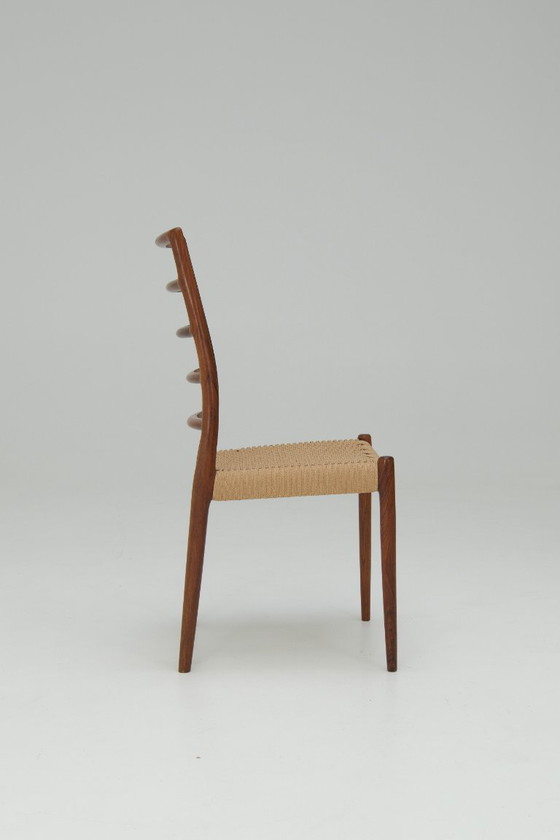 Image 1 of Set van 8 eetkamerstoelen 'Model nr. 82' - Niels O. Møller
