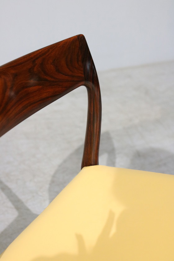 Image 1 of Palissander Model 77 Eetkamerstoelen door Niels O. Moller, 1960, set van 6