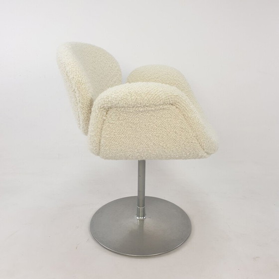 Image 1 of Fauteuil vintage Tulip blanc par Pierre Paulin pour Artifort, 1980