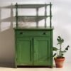 Antique emerald green kitchen cabinet (c.1920) – Storage cabinet (photo 8 of 9)