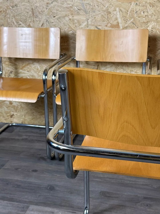 Image 1 of 5 sillas de los años 80, sillones voladizos, diseño Plurima Italia