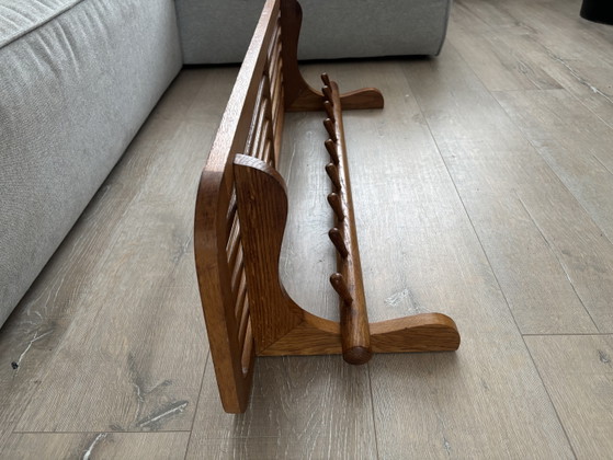 Wooden 'New Amsterdam DH01' wall coat rack Willem van Gelderen for Spectrum, 1950s (photo 9 of 10)