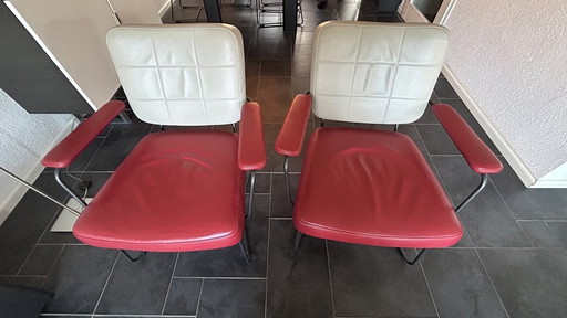 2 x Armchair + 6 x Dining chair Bert Plantagie- KIKO