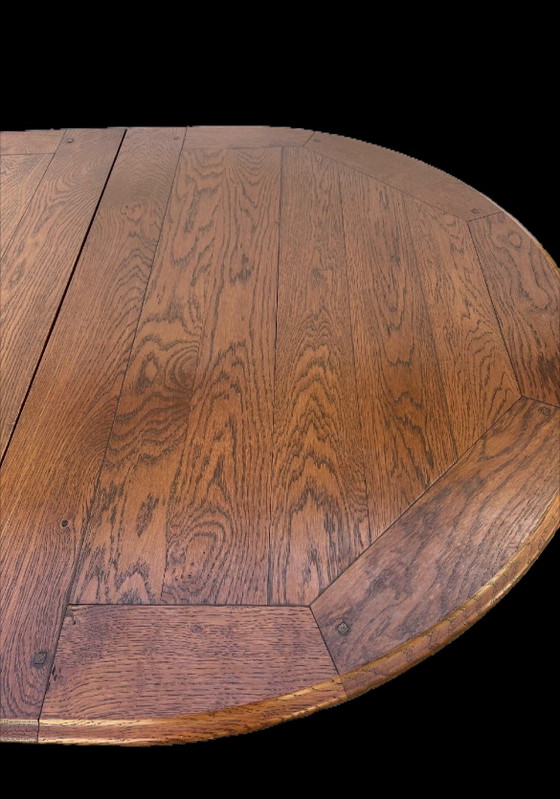 Image 1 of Bannink Art Nouveau extendable dining table cherry wood