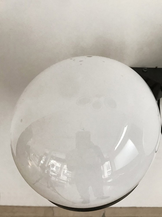 Wall light in metal and glass by Candle, Italy, 1960s, White (photo 9 of 15)