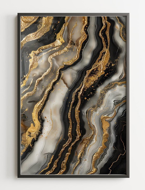 Image 1 of Acrylic Glass Artwork | 200x140 cm | Depthwave #3 (Ori, 1983)
