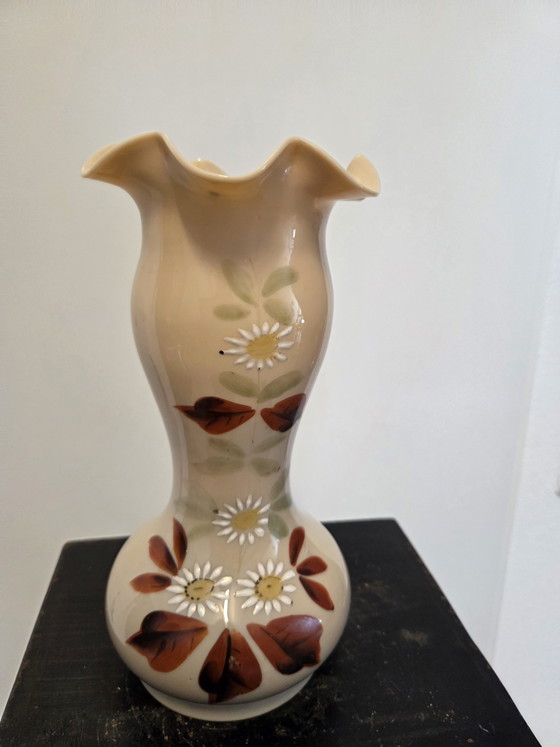 Image 1 of 2 antique opaline vases