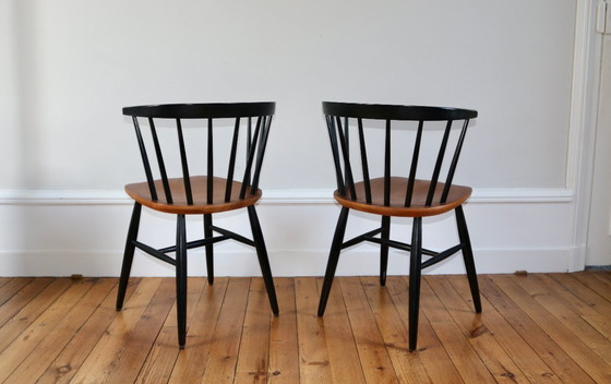 Image 1 of Coppia di sedie scandinave vintage in stile Tapiovaara, anni '60