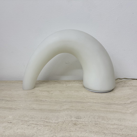 Image 1 of Fontana Arte Thor glass table lamp , 1980s Italy