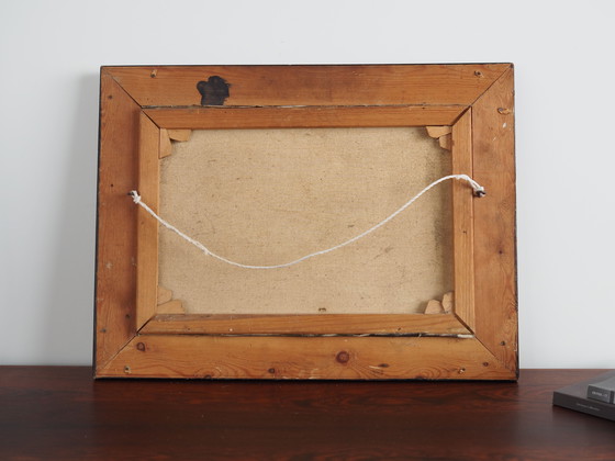 Image 1 of Tableau "Le paysage avec les collines", design scandinave, années 1970, par V. Kier