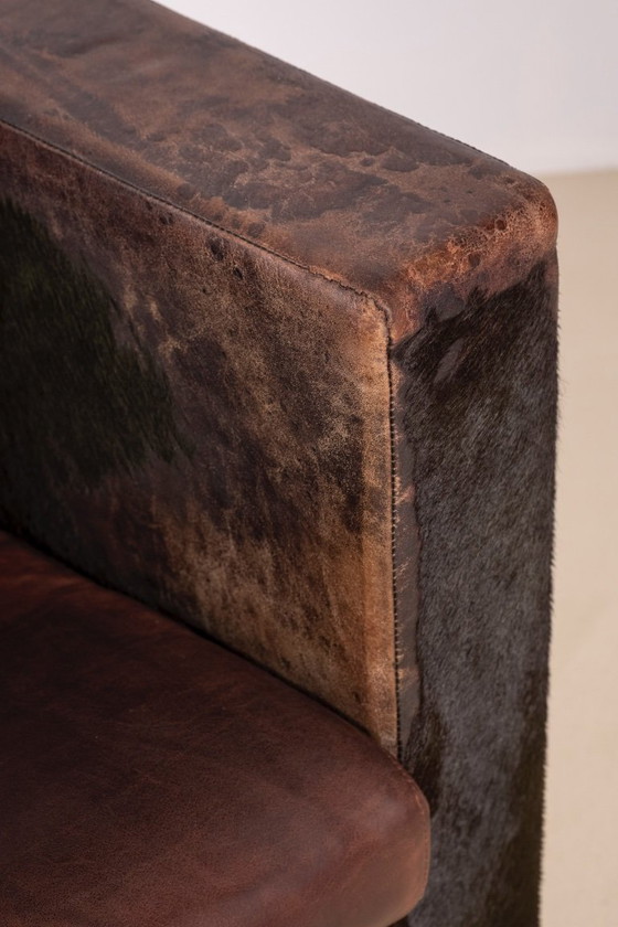 Image 1 of Rodolfo Dordoni Suitcase Armchair in Pony Leather, 1997 Minotti