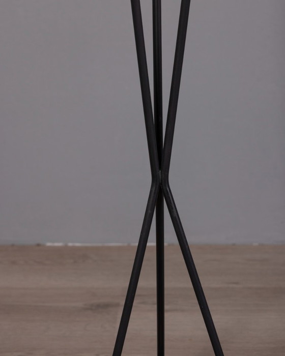 Image 1 of LAMPADA DA TERRA VINTAGE ANNI 60 TRE LUCI IN VETRO DESIGN ITALIANO