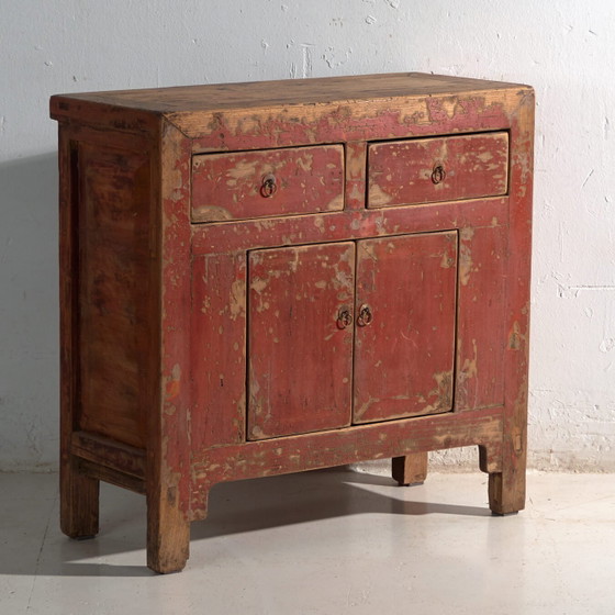 Antique chest of drawers in elm wood – China, circa 1930 – Iron (photo 4 of 40)