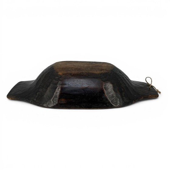 Image 1 of Antike handgeschnitzte Holzmulde / Primitive Wabi-Sabi Schale