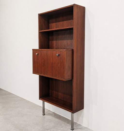 Vintage rosewood wall unit Bar /  secretary