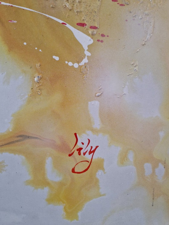 Bellissimo Grande Dittico Astratto (2x 80x80) Oro/Tela Moderna 3D – Lily, Dipinti e disegni, Legno (photo 3 of 7)