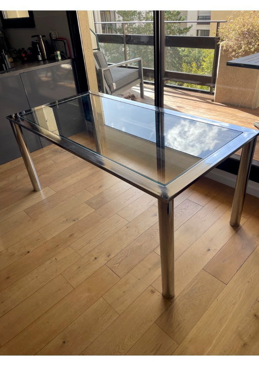 70s metal design table