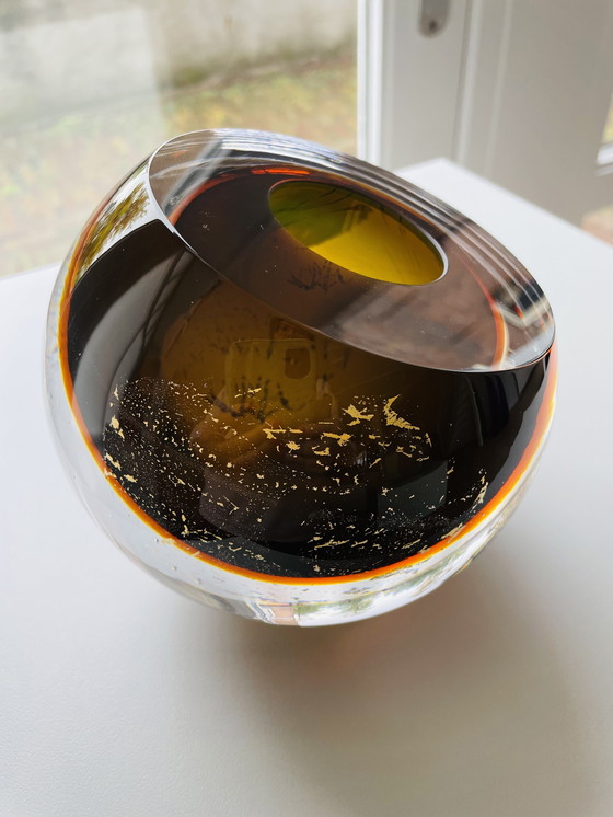 Image 1 of Objet en verre unique « MOCCA » de George Broft